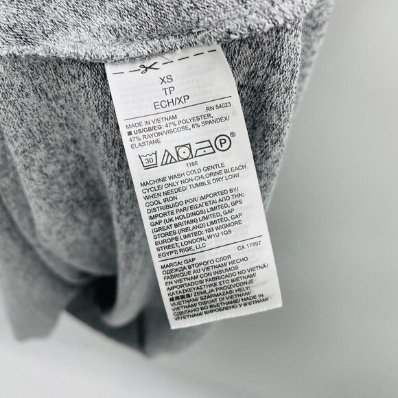GAP Factory Womens Size XS Softspun Cutout Back Tank Dress Light Grey $59 - Picture 5 of 7